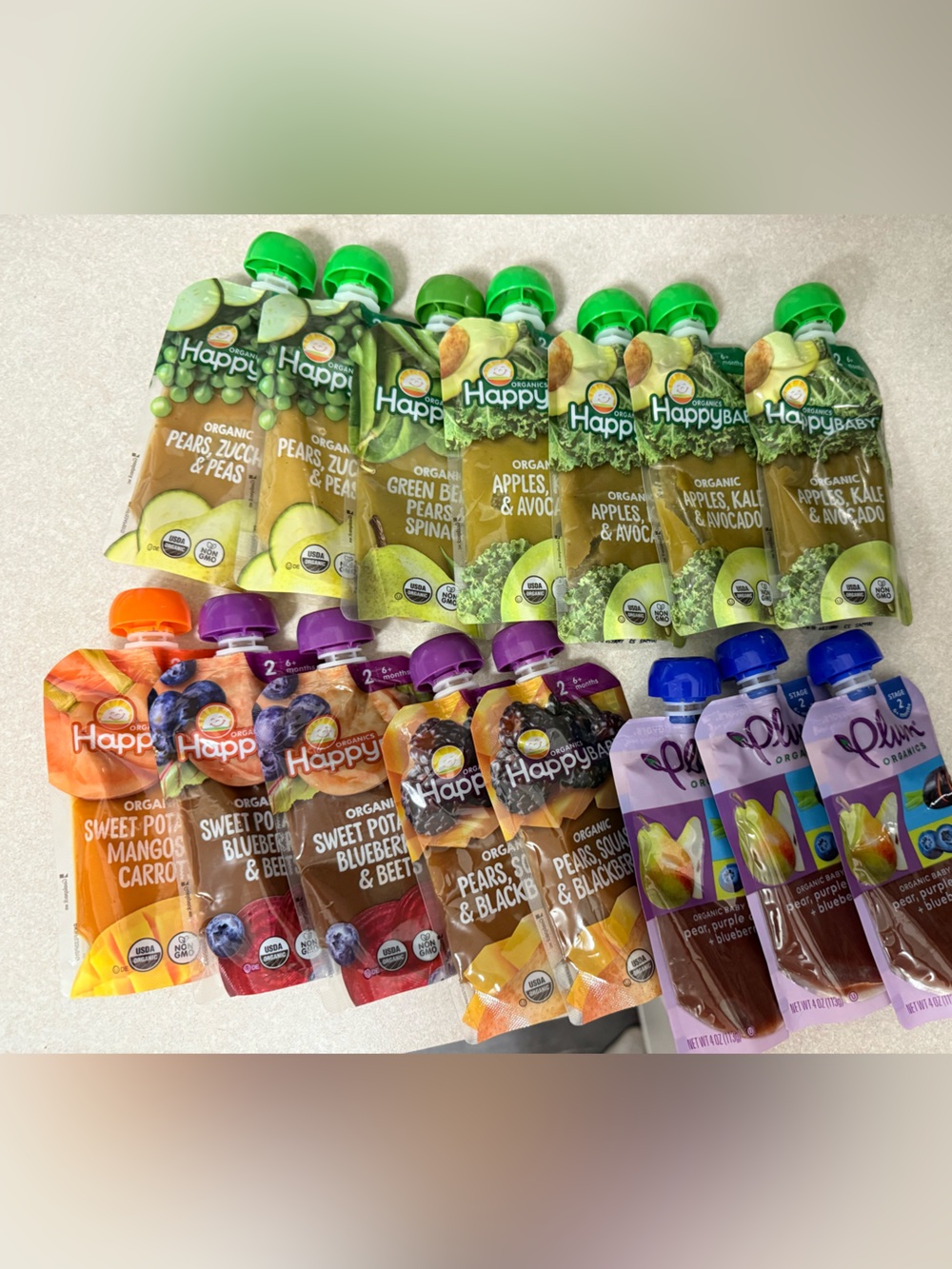 15 happy baby food pouches
